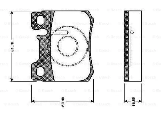 Brake Pad Set, disc brake (0 986 TB2 085)