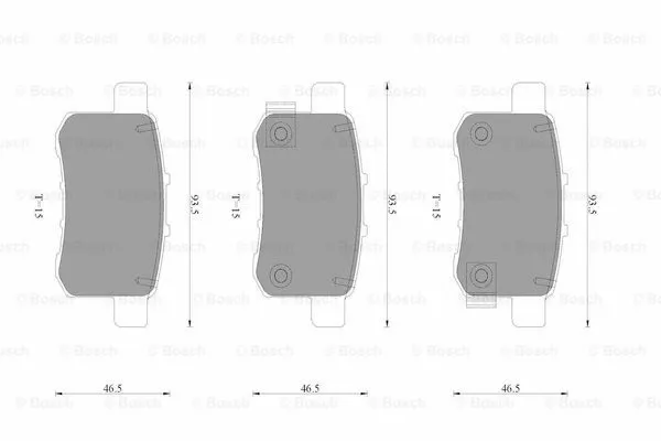 Brake Pad Set, disc brake (0 986 AB3 524)