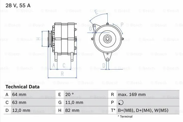 Alternator (0 986 039 130)