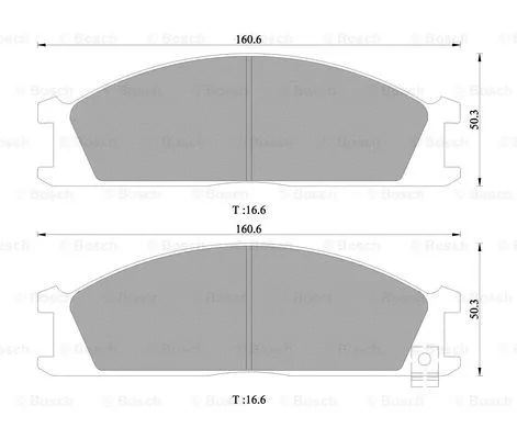 Brake Pad Set, disc brake (0 986 505 363)