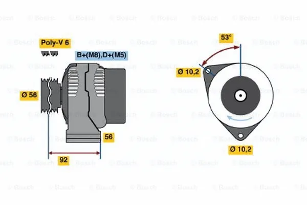 Alternator (0 986 039 780)