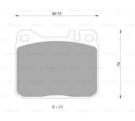 Brake Pad Set, disc brake (0 986 AB4 687)