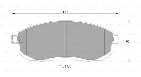 Brake Pad Set, disc brake (0 986 AB9 169)