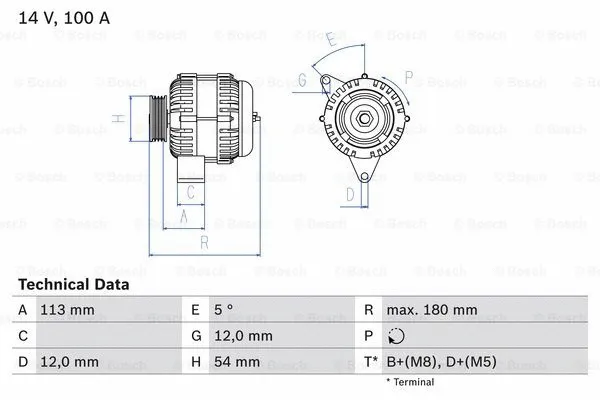 Alternator (0 986 083 210)