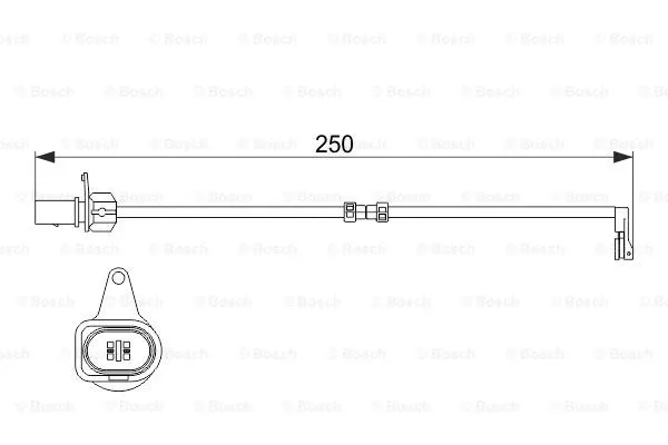 Warning Contact, brake pad wear (1 987 474 510)