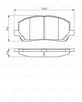 Brake Pad Set, disc brake (0 986 495 126)