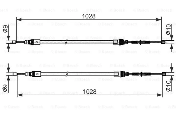 Cable Pull, parking brake (1 987 482 423)