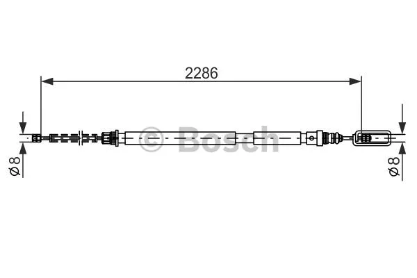 Cable Pull, parking brake (1 987 477 569)
