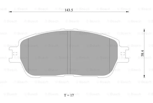 Brake Pad Set, disc brake (0 986 AB1 402)