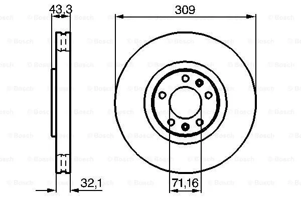 Brake Disc (0 986 479 027)