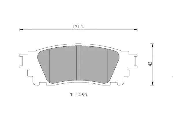 Brake Pad Set, disc brake (0 986 T11 191)
