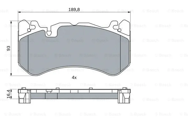 Brake Pad Set, disc brake (0 986 424 861)