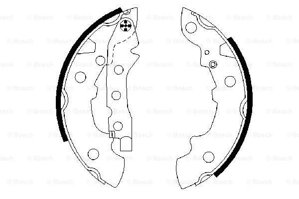 Brake Shoe Set (0 986 487 089)