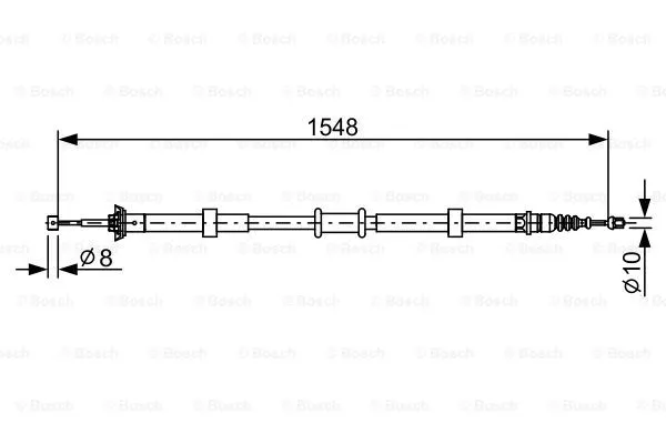 Cable Pull, parking brake (1 987 482 528)