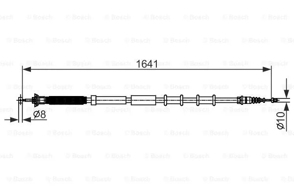 Cable Pull, parking brake (1 987 482 582)