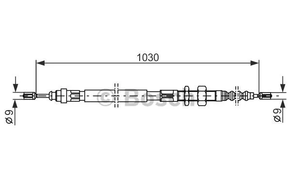 Cable Pull, parking brake (1 987 477 491)