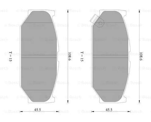 Brake Pad Set, disc brake (0 986 AB2 402)