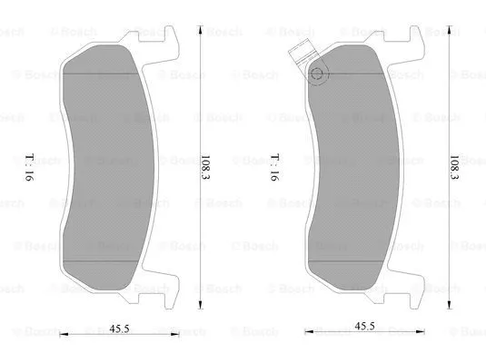 Brake Pad Set, disc brake (0 986 AB2 447)