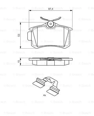 Brake Pad Set, disc brake