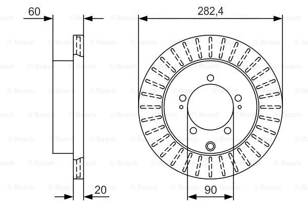 Brake Disc (0 986 479 V40)
