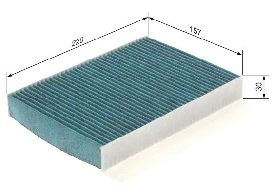 Filter, cabin air (0 986 628 542)