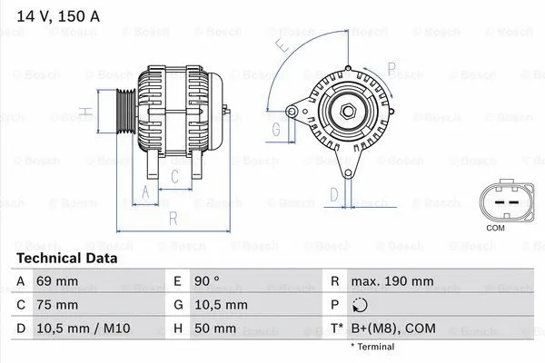 Alternator (0 986 046 220)