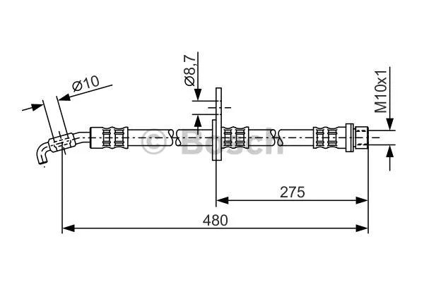 Brake Hose (1 987 476 758)