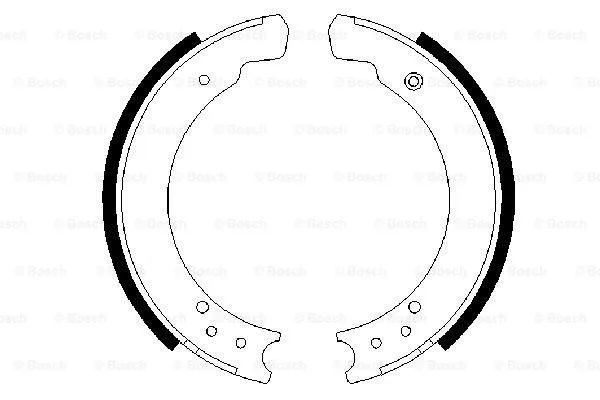 Brake Shoe Set (0 986 487 395)