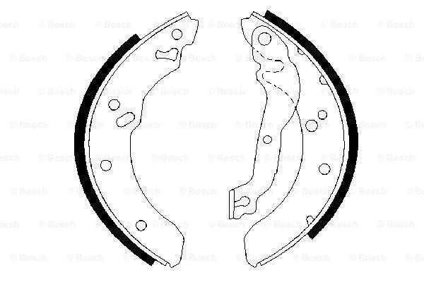 Brake Shoe Set (0 986 487 409)