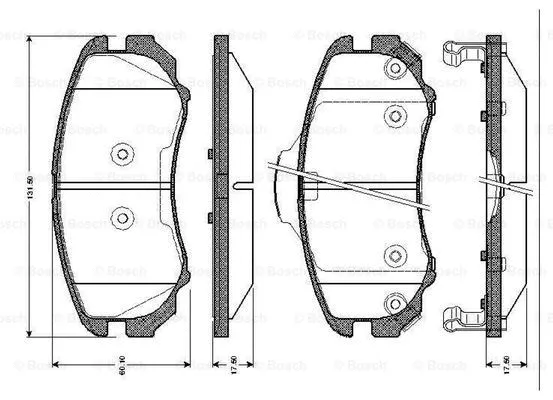 Brake Pad Set, disc brake (0 986 TB2 429)