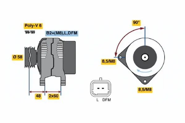 Alternator (0 124 525 136)