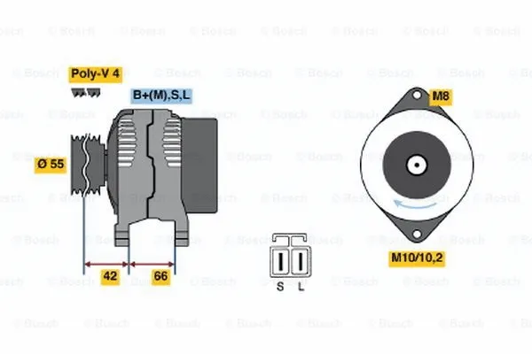 Alternator (0 986 037 651)