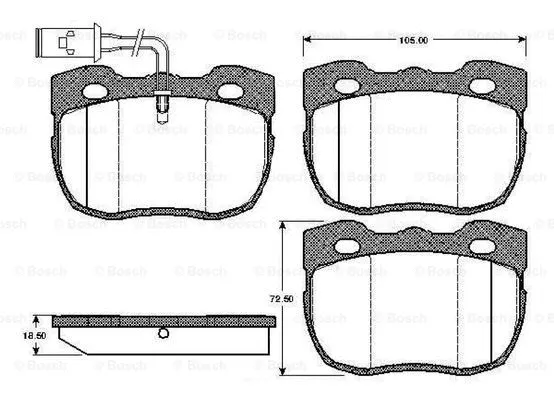 Brake Pad Set, disc brake (0 986 TB2 150)
