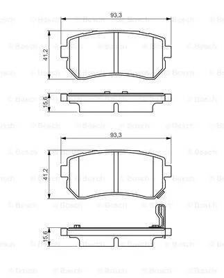 Brake Pad Set, disc brake (0 986 495 354)