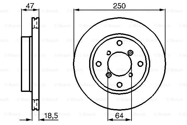 Brake Disc (0 986 478 540)