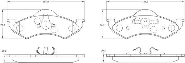 Brake Pad Set, disc brake (0 986 BB0 586)