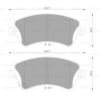 Brake Pad Set, disc brake (0 986 AB9 095)