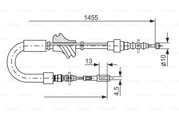 Cable Pull, parking brake (1 987 477 062)