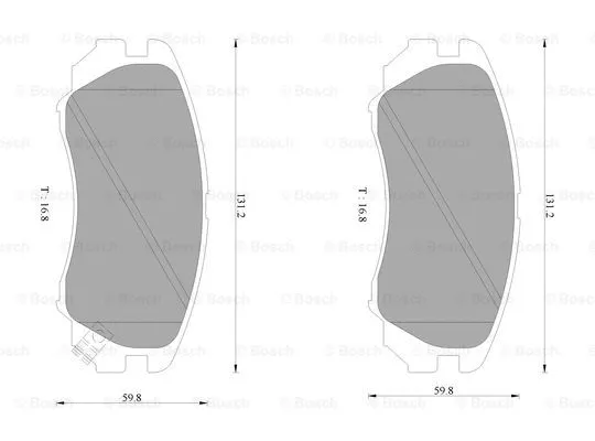Brake Pad Set, disc brake (0 986 AB1 019)
