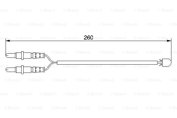 Warning Contact, brake pad wear (1 987 474 975)