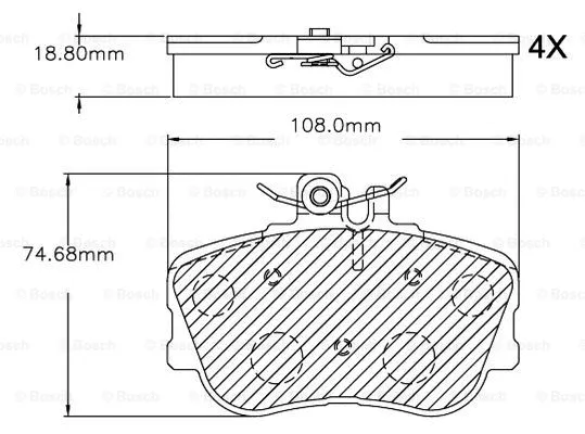 Brake Pad Set, disc brake (F 03B 150 251)