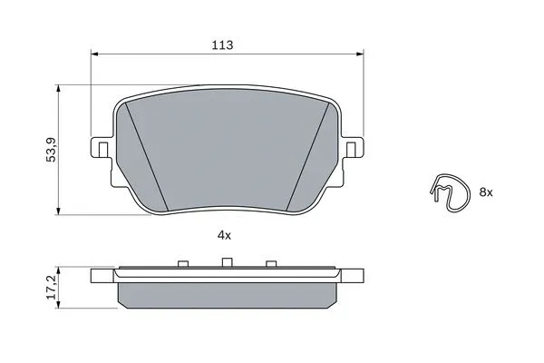 Brake Pad Set, disc brake