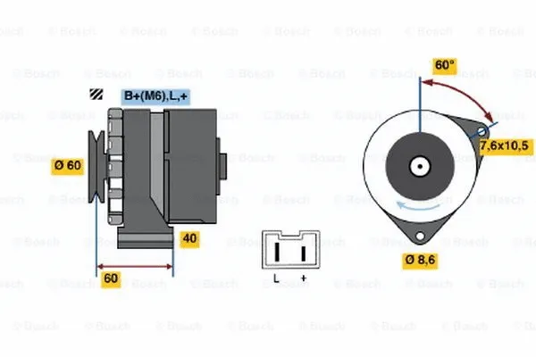 Alternator (0 986 032 080)