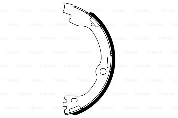Brake Shoe Set, parking brake (0 986 487 964)