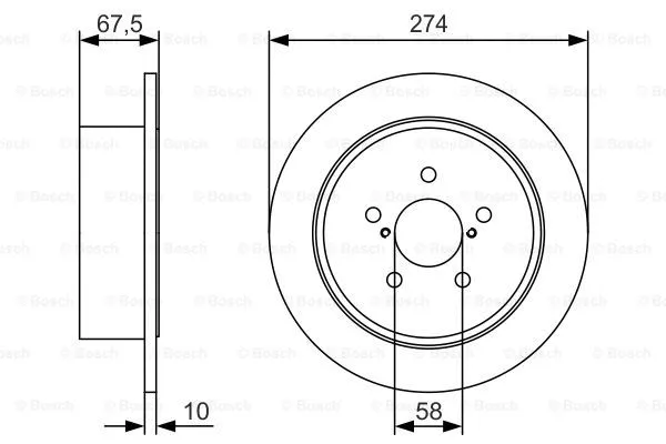 Brake Disc (0 986 479 T51)