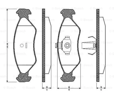Brake Pad Set, disc brake (0 986 TB2 159)