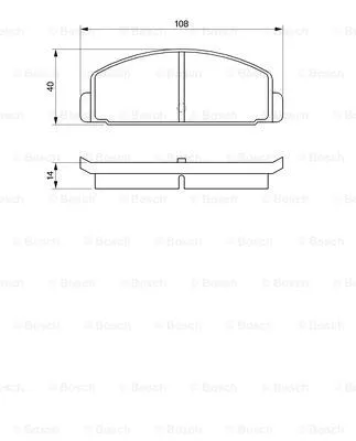 Brake Pad Set, disc brake (0 986 465 931)
