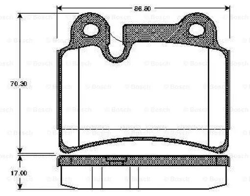 Brake Pad Set, disc brake (0 986 TB2 979)
