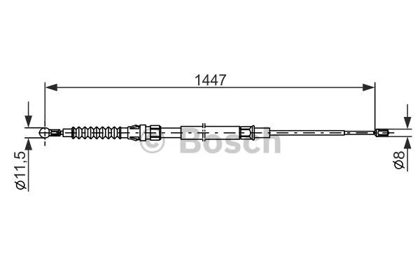 Cable Pull, parking brake (1 987 477 329)