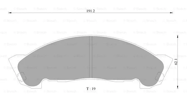 Brake Pad Set, disc brake (0 986 AB2 495)